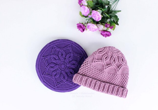 Two caps "Chérie", all sizes (sporty or beret)