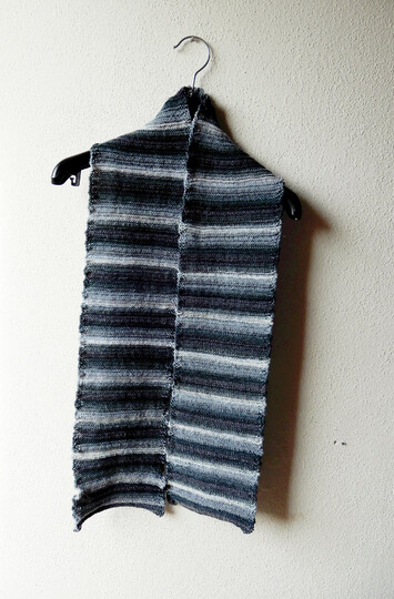 Scarf knitting pattern "This is why I sleep late"