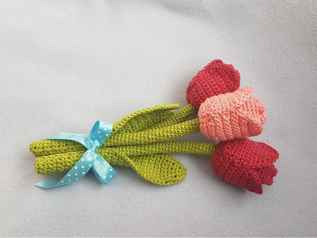 Häkelanleitung Tulpenstrauß