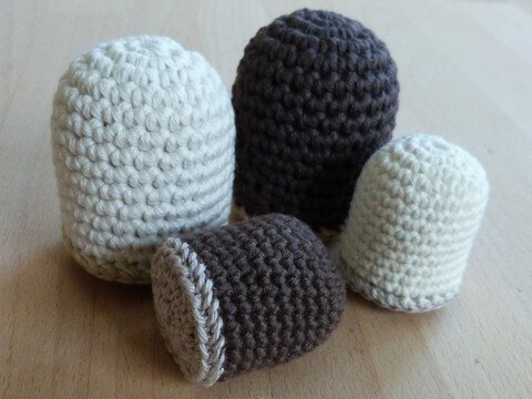 Häkelanleitung für Schokoküsse in 2 Größen