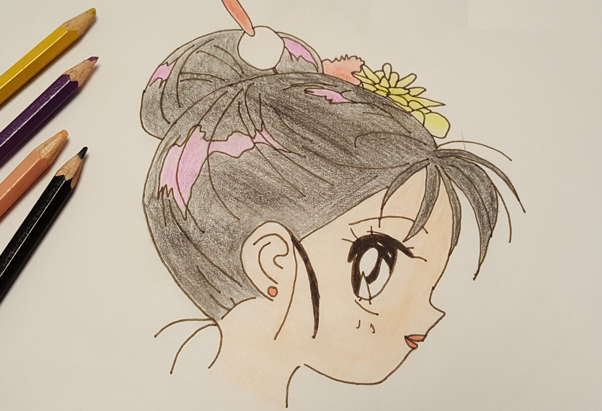 Wunderschönes Manga Portrait von 2 Seiten - Bild 2