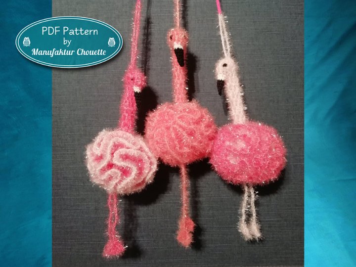 Flamingo Duschpuschel - Spülschwamm