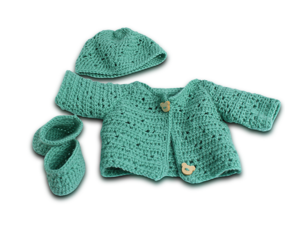 Puppenjacke Malou mit Schuhe und Mütze, Puppenkleidung 30-48 cm