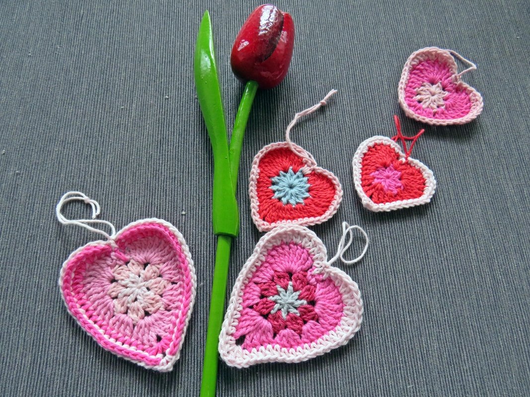 Häkelherzen zu jedem Anlaß