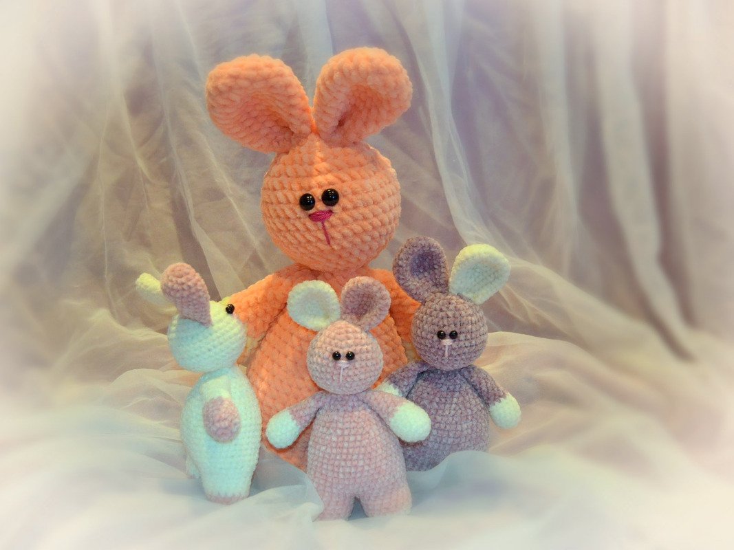 weicher Hase groß oder klein zum kuscheln schnell gehäkelt - Bild 4