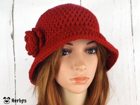 Häkelanleitung Hut "Vintage"