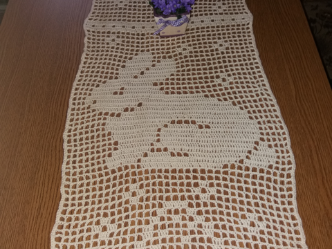 Tischläufer Ostern Häkelanleitung