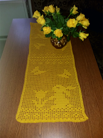 Tischläufer Osterhase Tischdecke Ostern Frühling