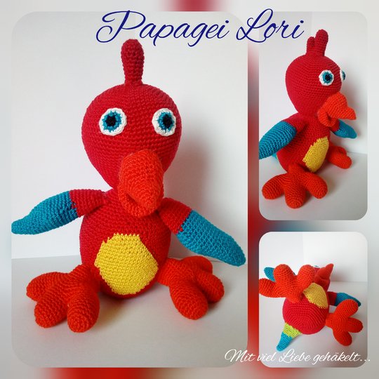 Häkelanleitung für einen lustigen Papagei