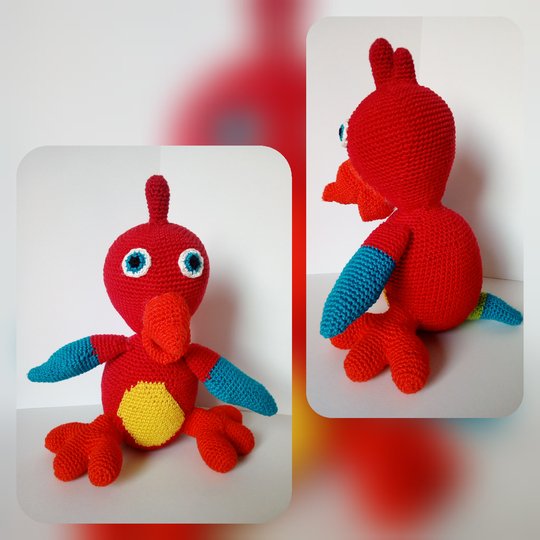 Häkelanleitung für einen lustigen Papagei