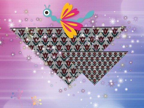 Motivtuch Tulpenmuster