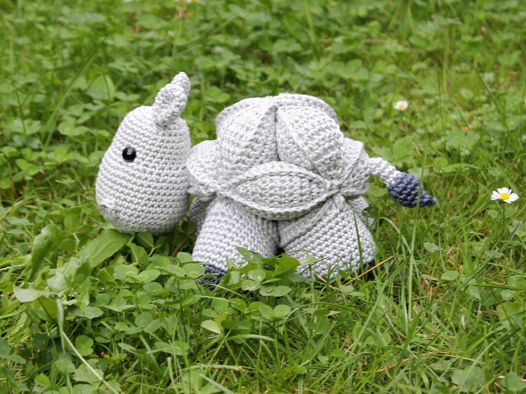 hippo amish puzzle ball crochet pattern english version
