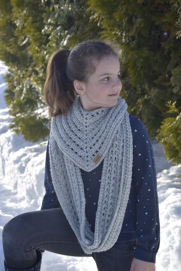 - DELIA - Dreieckschal häkeln für Kleinkinder bis Erwachsene, Schal alle Größen mit Größentabelle, Häkelschal, Loop, Wickelschal, Knopfschal