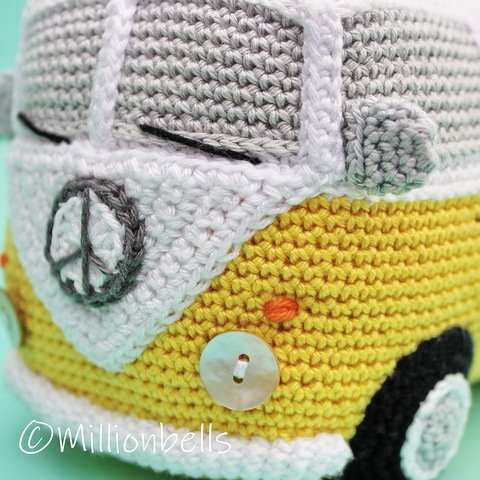 Bus Häkelanleitung Amigurumi Klassischen Kleinbus Bulli
