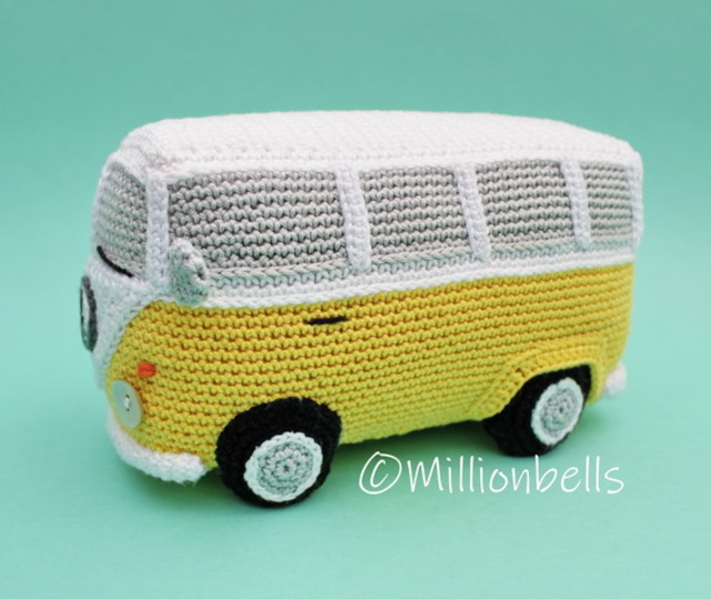 Bus Häkelanleitung Amigurumi Klassischen Kleinbus Bulli