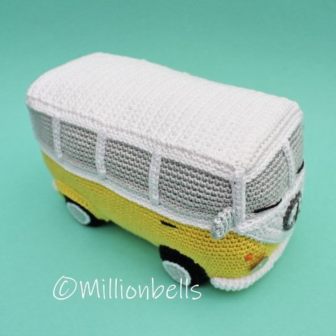 Amigurumi Classic Camper Van Bus PDF Crochet Pattern