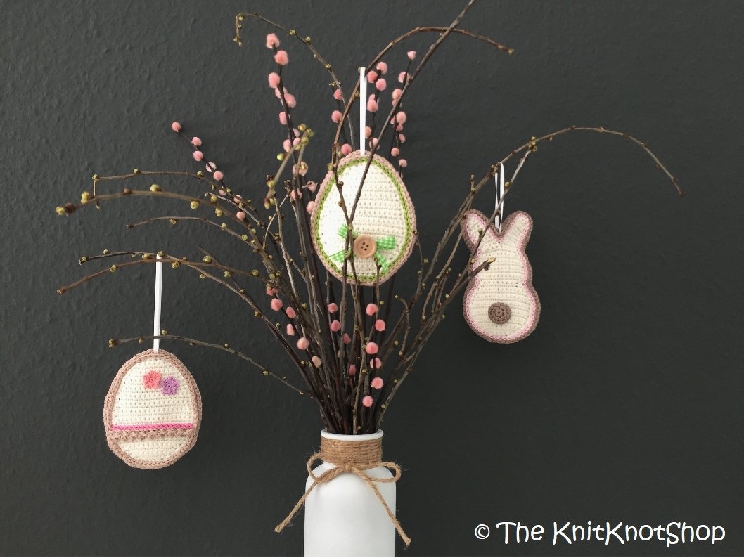 PDF Häkelanleitung Osteranhänger Ei und Hase - Bild 2