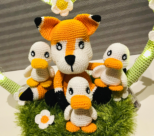 Cotton & Friends: "Frida Fuchs mit Entenkindern"