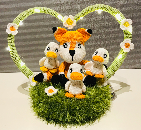 Cotton & Friends: "Frida Fuchs mit Entenkindern"