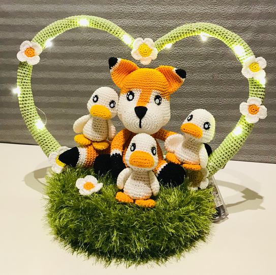 Cotton & Friends: "Frida Fuchs mit Entenkindern"