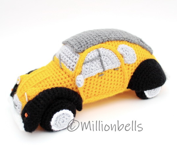 Amigurumi 2CV Classic French Car Crochet Pattern