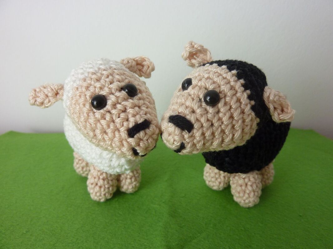 Häkelanleitung - Schäfchen-Duett "Mini"