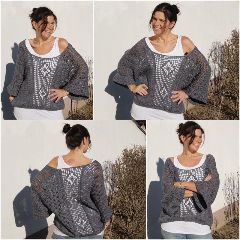 Oversize-Shirt WOW-EFFEKT (Universalgröße - leicht anzupassen)