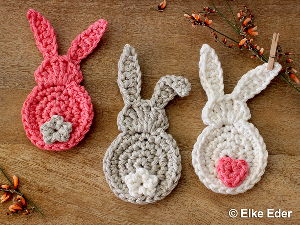 Cute Bunnies for Easter Decoration - Crochet Pattern