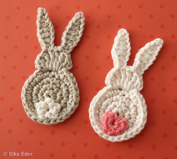 Niedliche Häschen für die Osterdeko - Häkelanleitung