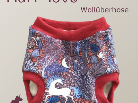 fluff love ~ Wollschlupfüberhose, Stoffwindel in 5 Größen