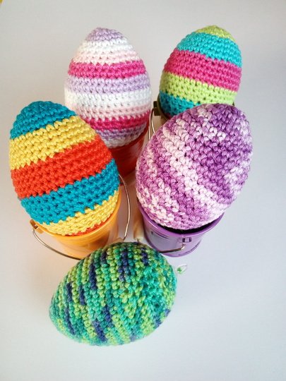 Osterei Häkeln - ein Plasik-Osterei Neu Dekorieren / Verpacken