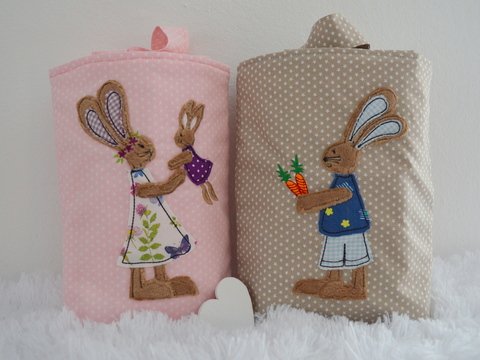 Stickdatei SET Hasenfamilie für den 13x18cm Rahmen