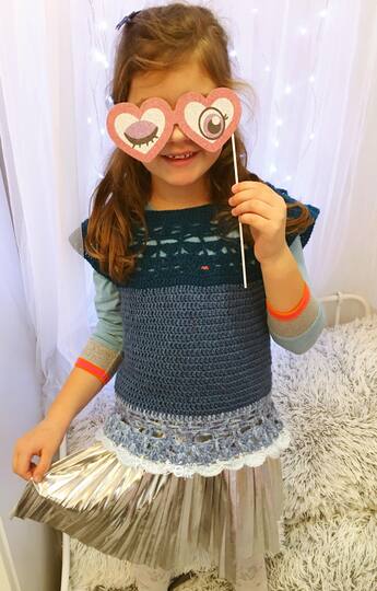 Pullunder Bella Marie - alle Größen - Häkelanleitung