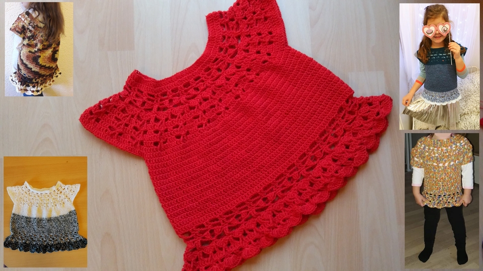 Pullunder Bella Marie - alle Größen - Häkelanleitung