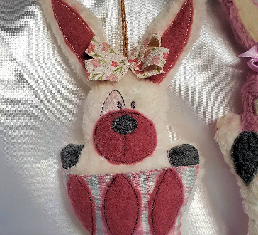 ITH Stickdatei Hase mit Tasche 13x18 - Bild 6