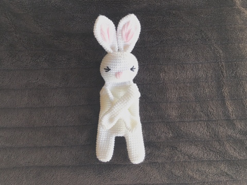 Häkelanleitung Kuscheltier Hase "Candy" Schmusetuch