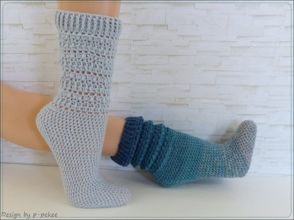 EasySoks11 Häkelanleitung für Schoppersocken Wohlfühlsocken in Größe 22-45