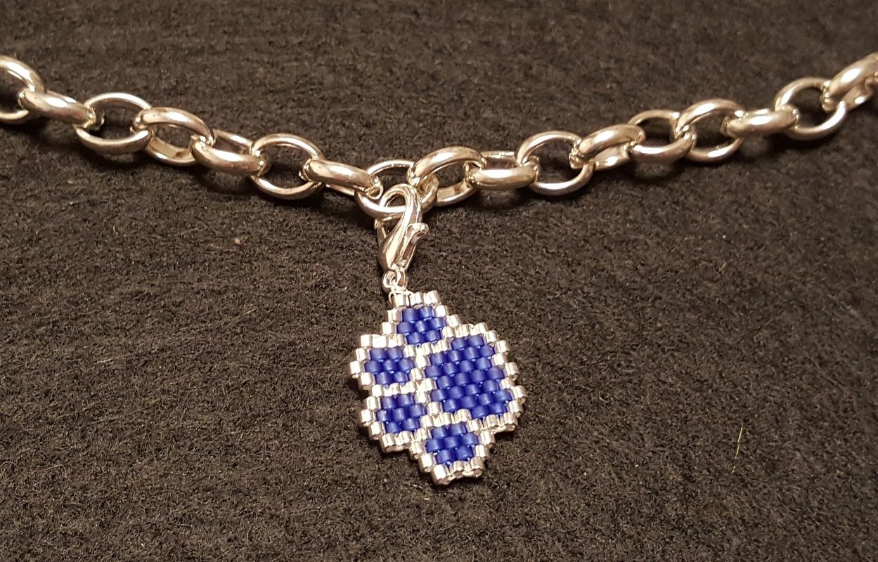 Perlen Charms / Hundepfote, Katzenpfote, Babyfüßchen im Set - Bild 3