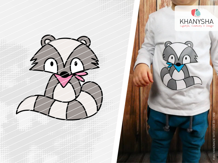 Waschbär Winnie Plotterdatei