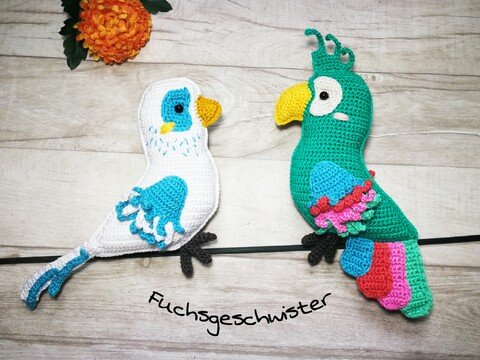 Exotische Vögelchen "Papagei und Wellensittich"