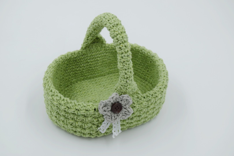 - RUSTIC - ovales Osterkörbchen häkeln, Osterdeko, Körbchen, Ostern, Osternest, Geschenk