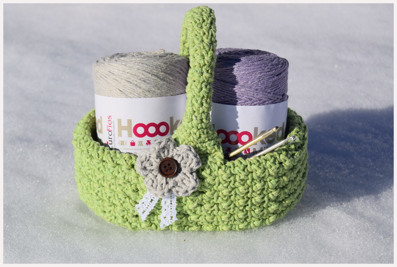 - RUSTIC - ovales Osterkörbchen häkeln, Osterdeko, Körbchen, Ostern, Osternest, Geschenk