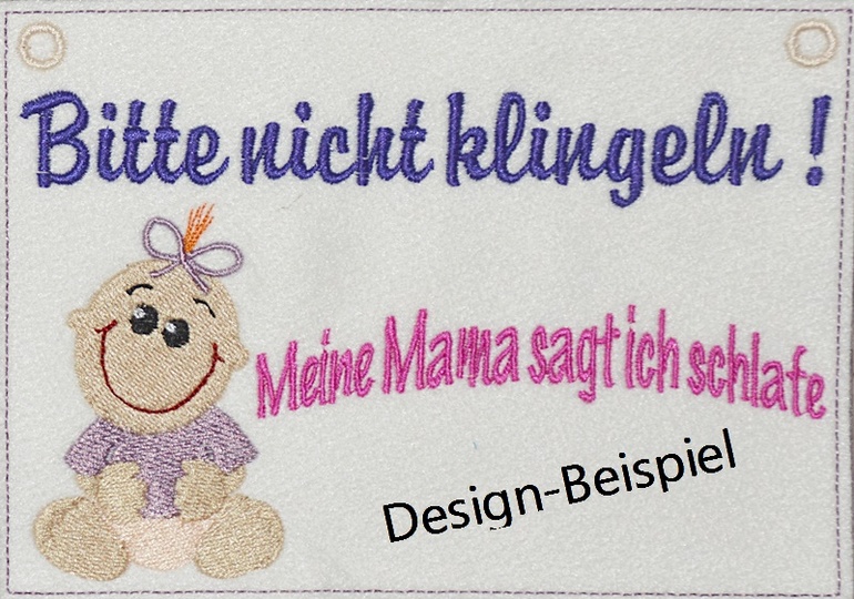 ITH Stickdateien Babyschilder für den 13x18 Rahmen