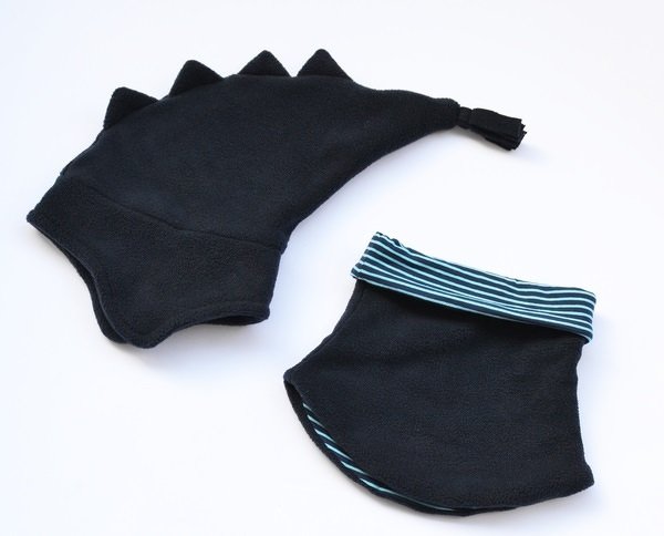 1316 Schnittmuster Drachenmütze Kinderschal Kindermütze Mütze Gr.40-58 PDF - Bild 3