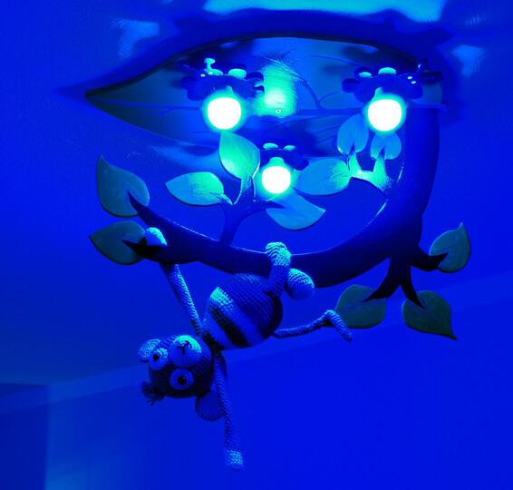 Monkey Ape hanging on lamp - crochet pattern and construction manual in one