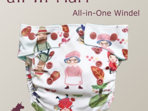 all in fluff ~ All in One Stoffwindel in zwei Größen (babysize und toddlersize)