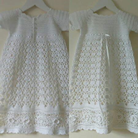 Vintage Heirloom Baby Christening Gown Crochet PDF Pattern - Etsy