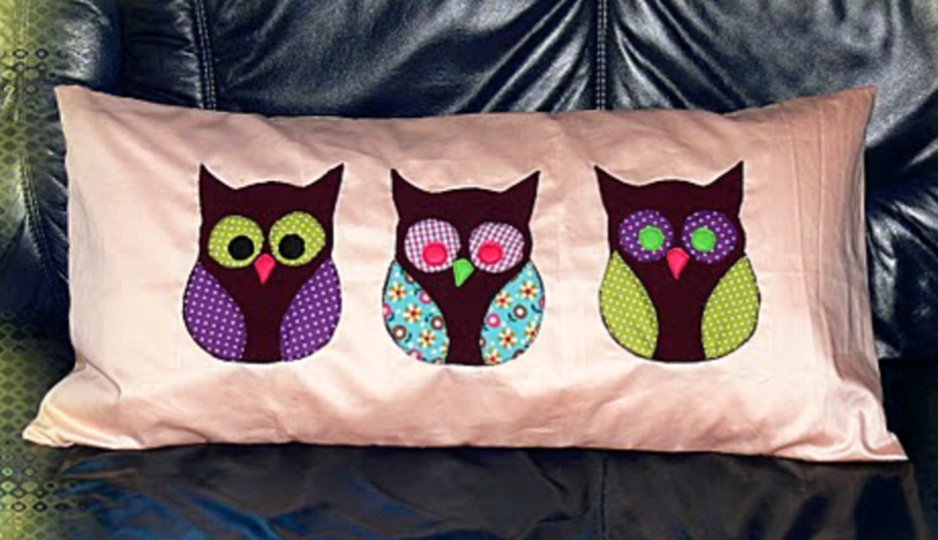 Stickdatei "Eule Applikation“ in drei Größen