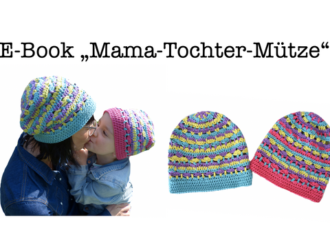 Mama-Tochter Mütze 2 Größen