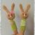 Mary und Max als Hasen - Fingerpuppen oder als hoppelnde Naschhalter